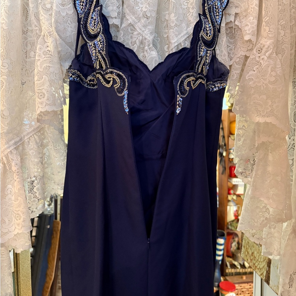 Elegant Navy Blue Nadine brand Embellished Dress - Picture 5 of 5